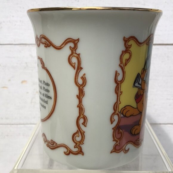 Disney Mickey Mouse Pluto Animated Coffee Mug Tea Cup Lenox Porcelain Vtg 90s - Picture 3 of 10